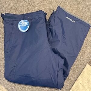 Columbia Men's Navy Blue Waterproof Shell Pants